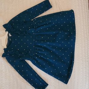 Carter's Dark Green Dress with bloomers size 24 months for toddler girl